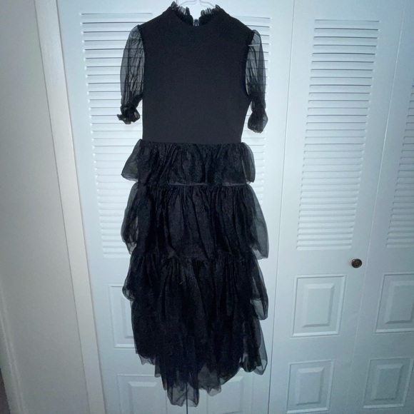 Black ruffle dress - Picture 2 of 5